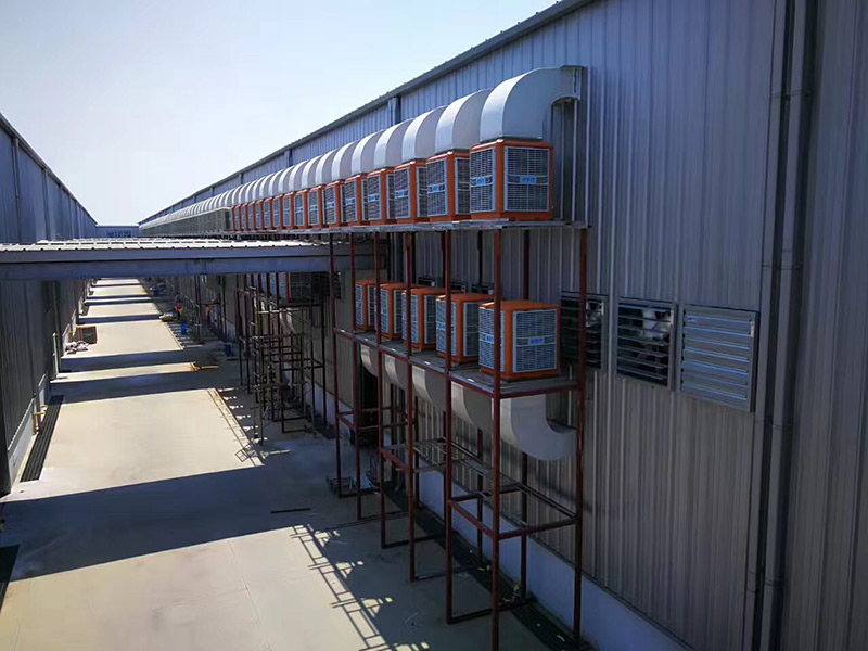  唯品會物流周轉倉庫環保空調降溫工程